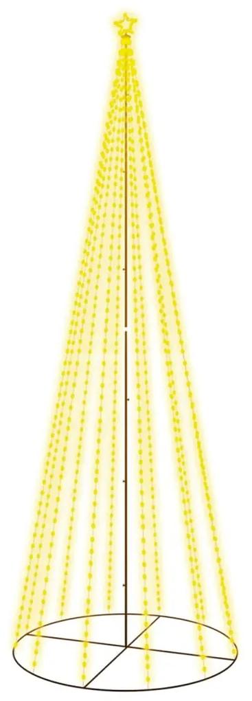 Brad de Craciun conic, 732 LED-uri, alb cald, 160x500 cm Alb cald, 500 x 160 cm, 1