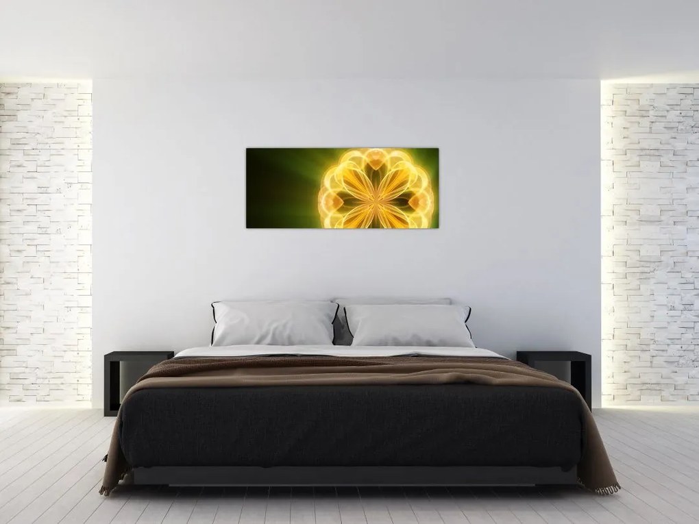 Tablou cu floare galbenă (120x50 cm)