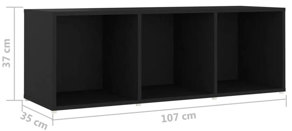 Set de dulapuri TV, 3 piese, negru, PAL 1, Negru