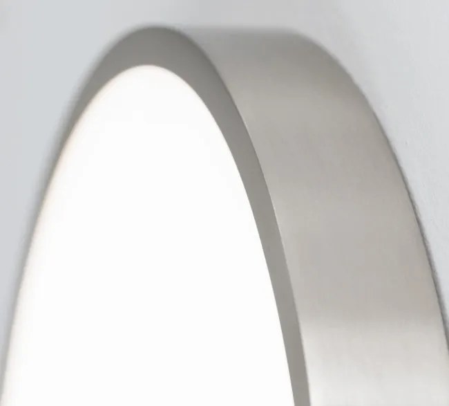Aplica LED de perete sau tavan, Bully 14cm satin chrome