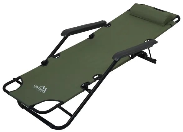 Scaun ajustabil pliabil verde/negru