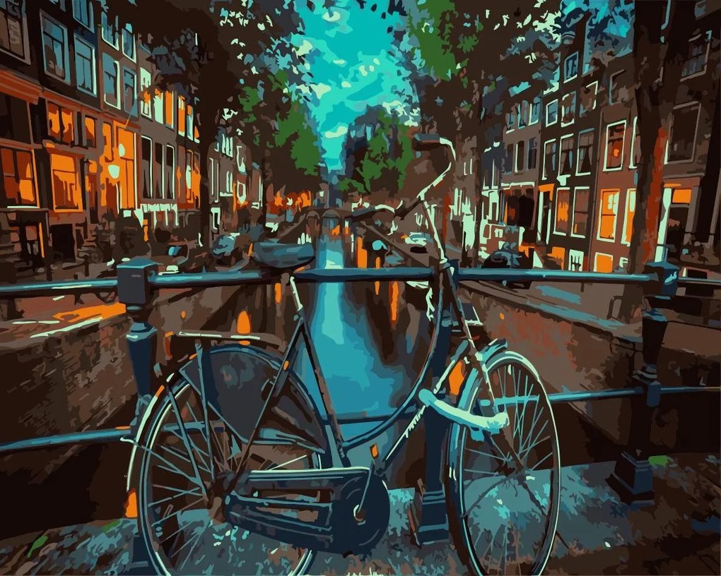 Pictura pe numere cu un cadru "Amsterdam 2" 50x40 cm