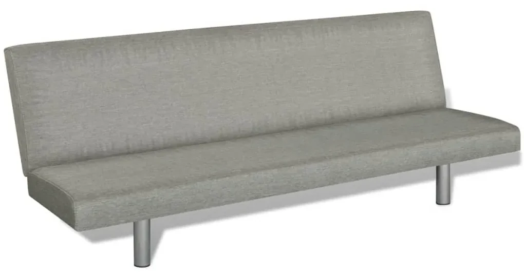 241655 vidaXL Canapea extensibilă, gri, poliester