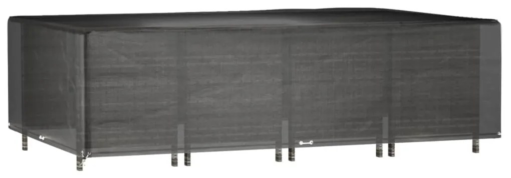 319311 vidaXL Husă pentru mobilier grădină, 16 ocheți, 325x205x90 cm, pătrat