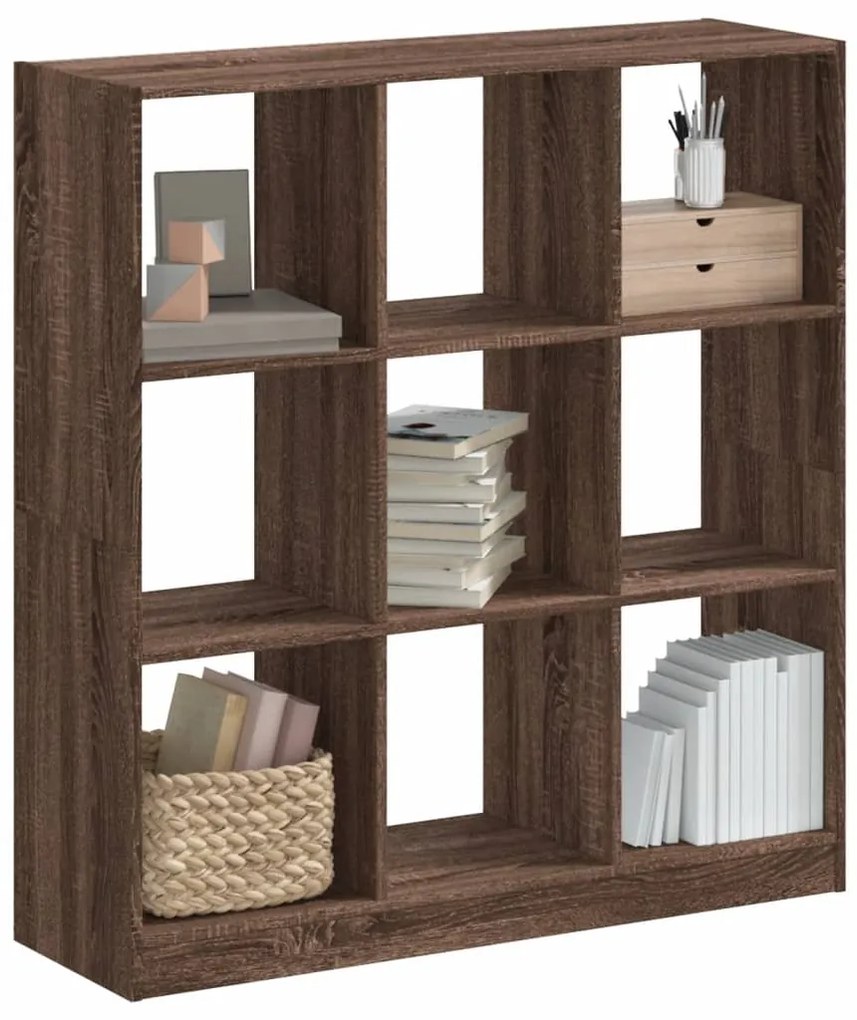 vidaXL Bibliotecă, stejar maro, 102x32x108 cm, lemn prelucrat