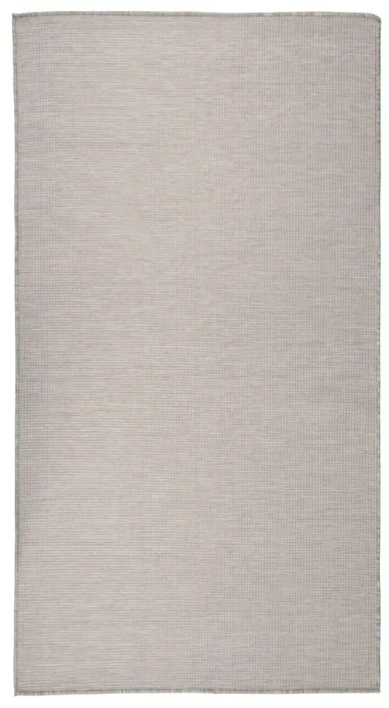 vidaXL Covor de exterior, gri taupe, 80x150 cm, țesătură plată