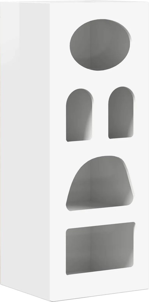 vidaXL Bufet Alb lucios 40 x 35 x 100,5 cm Lemn compozit