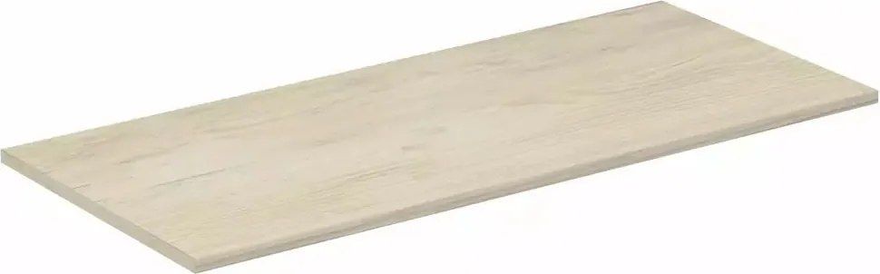 Blat pentru lavoar maro deschis lemn Ideal Standard Connect Air fara decupaj 100 cm