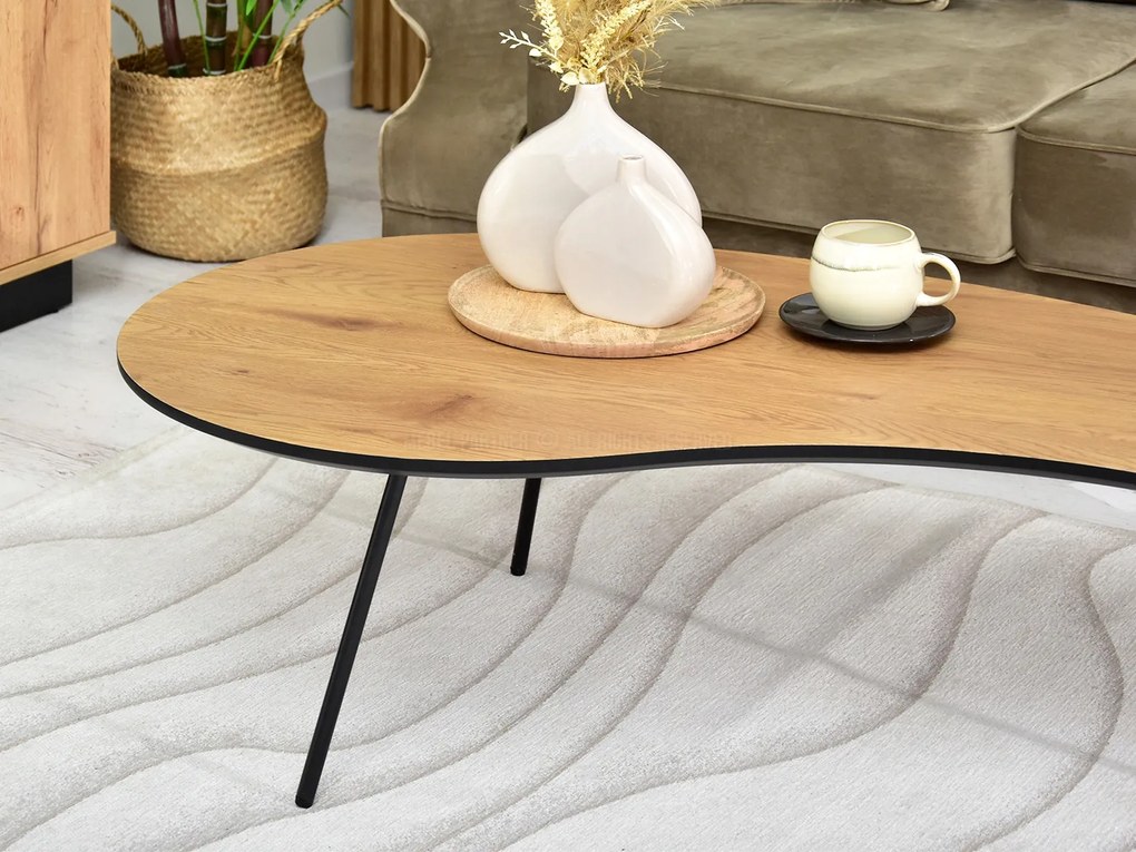 Măsuță de cafea Sirius (stejar + negru). 1111709