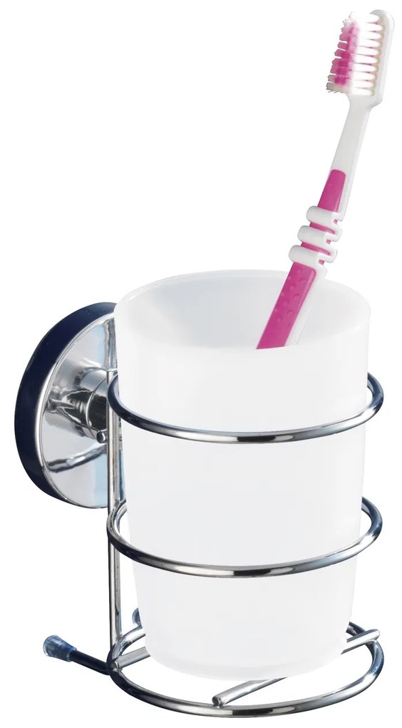 Recipient pentru periuțe de dinți MILAZZO, Vacuum-Loc - oțel cromat, WENKO