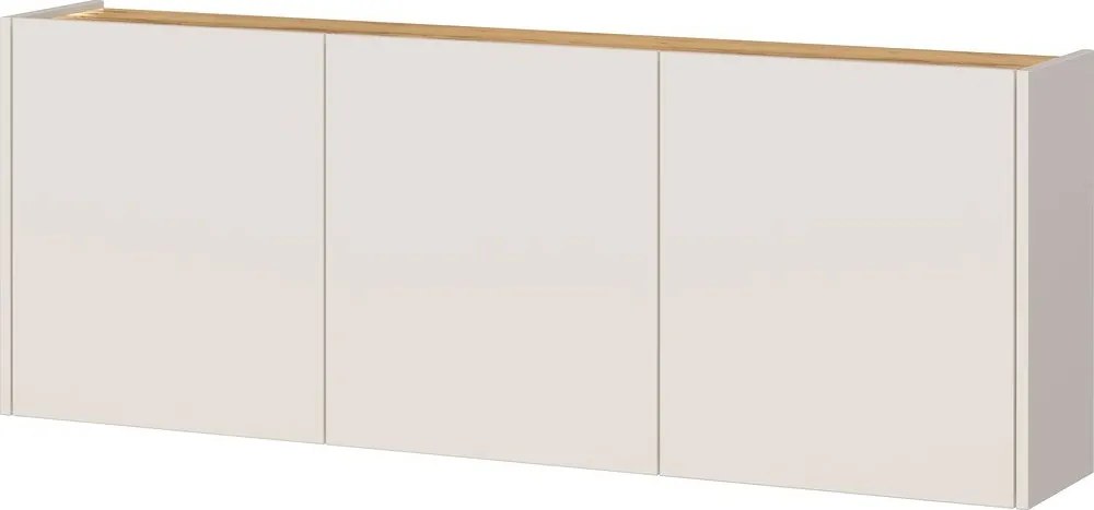 Dulap crem cu aspect de lemn de stejar suspendat 138x52x25 cm Libbiano – Germania