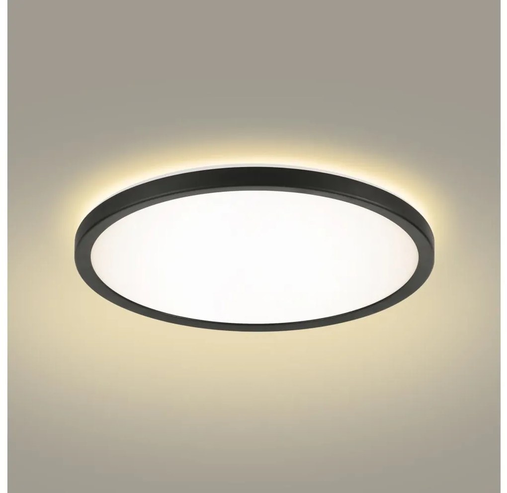 Plafonieră LED pentru baie Brilagi ULTRA SLIM LED/18W/230V d. 30 cm negru IP54