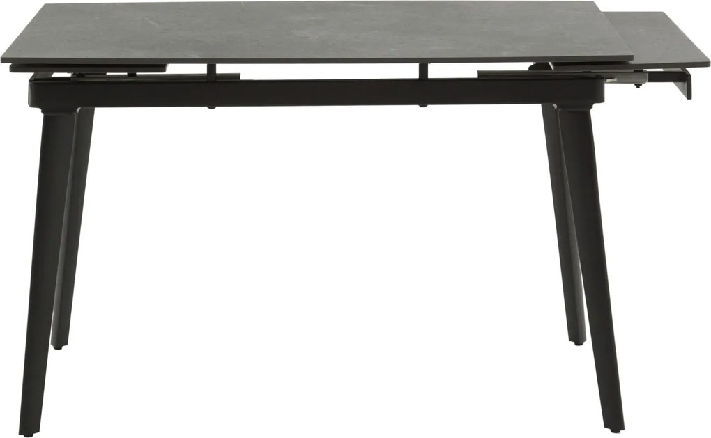 Masă ceramică extensibilă Maura negru 120/80 cm + 2 extensii 30 cm