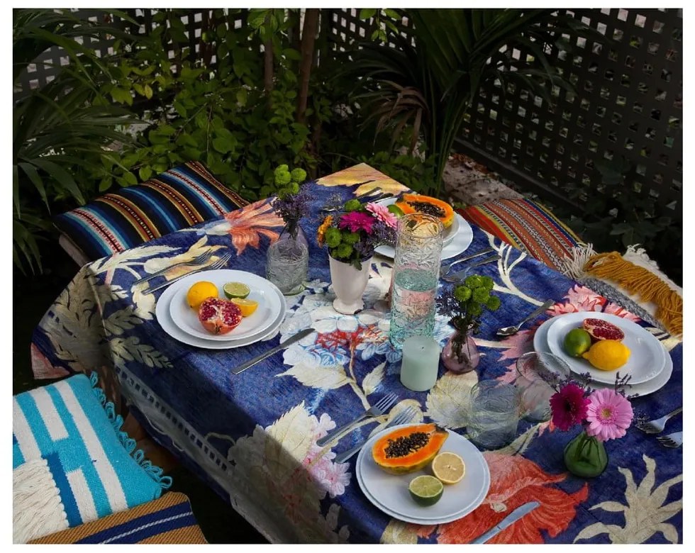 Față de masă Madre Selva Kioto, 140 x 140 cm