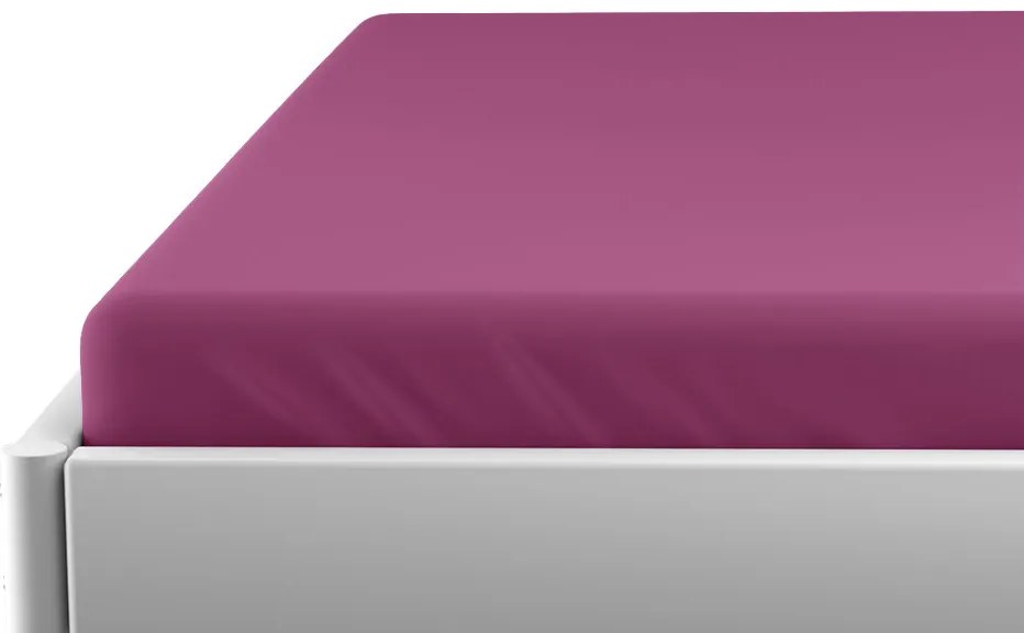 Cearsaf din jersey pentru patut EXCLUSIVE 60x120 cm visiniu