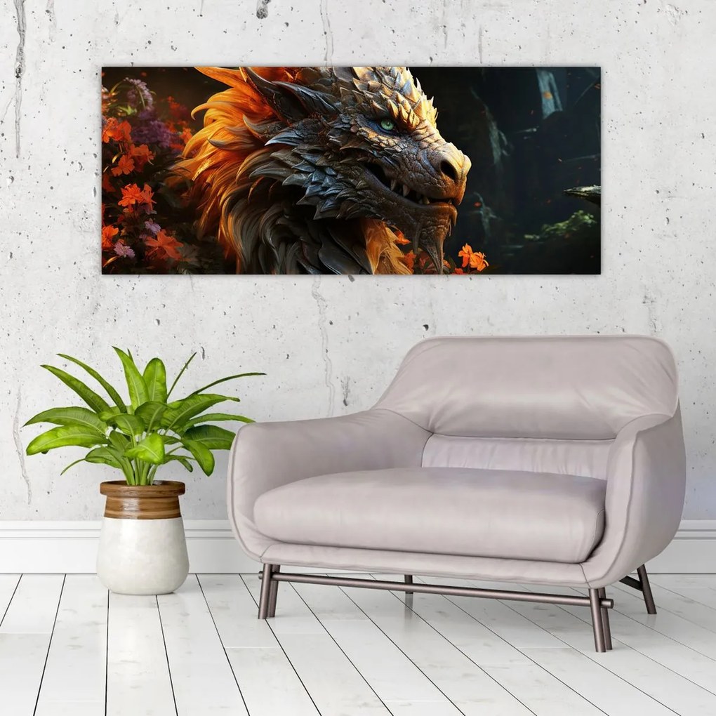 Tablou - Dragon (120x50 cm)