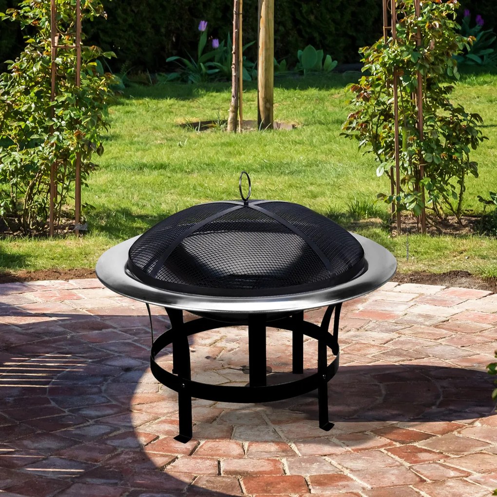 Deuba Semineu din otel inoxidabil Ø75cm