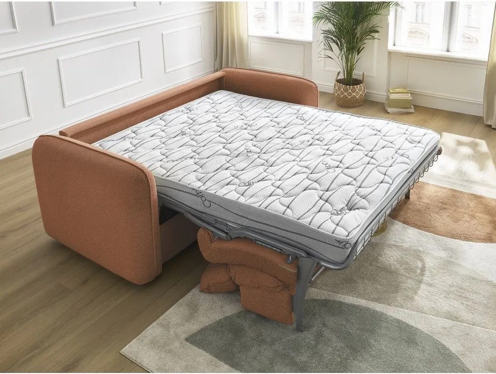 Canapea portocalie 216 cm Achille – Bobochic Paris