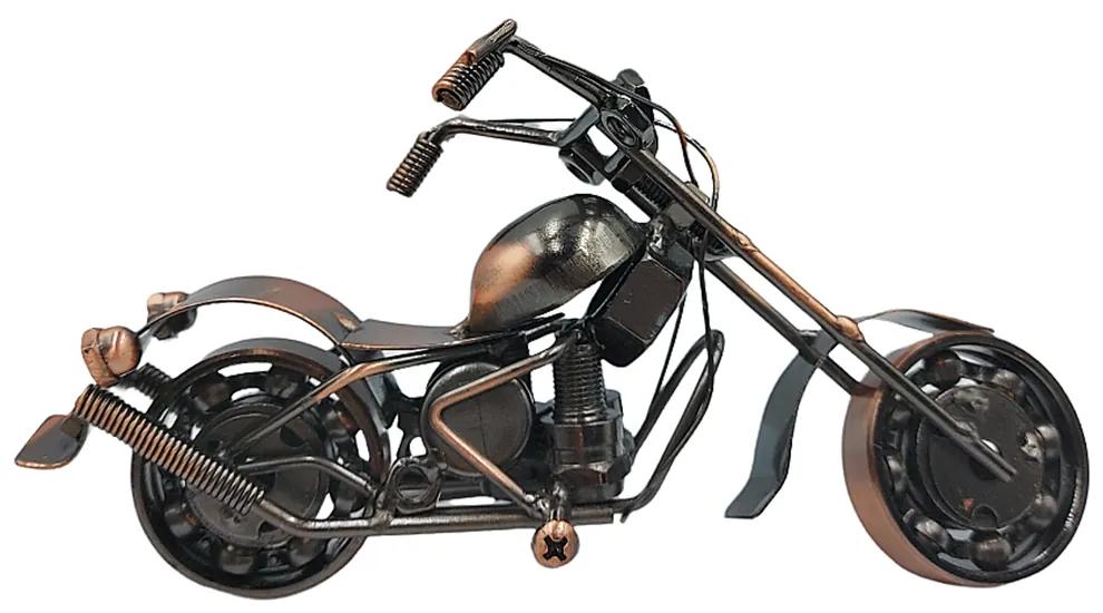 Motocicleta metal Coppery Dragon miniatura 20x10cm