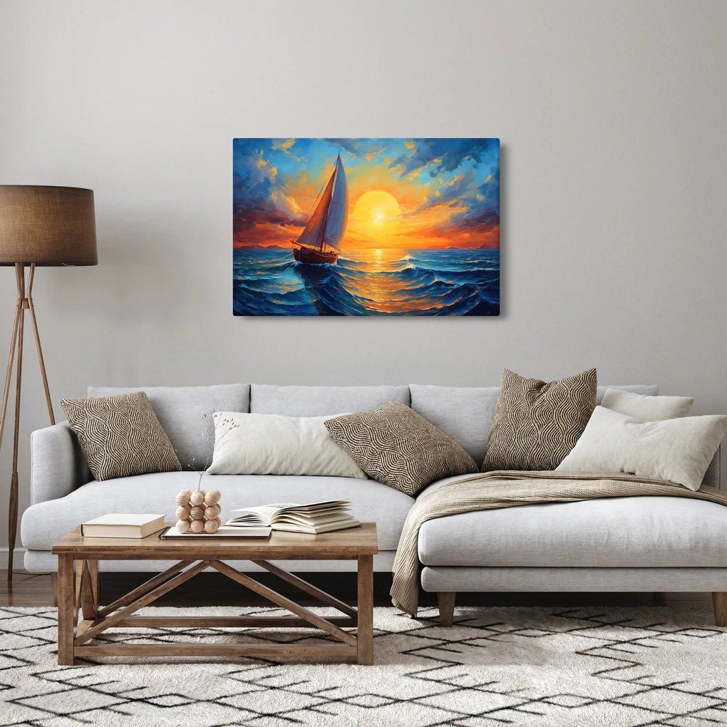 Tablou - Sailboats (90x60 cm)