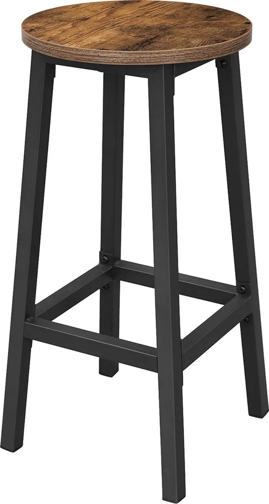 Set scaune de bar TAYLOR, maro rustic