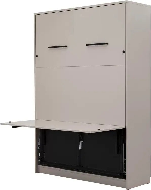 Pat rabatabil vertical Genius 120x200 cu birou - congo / cașmir