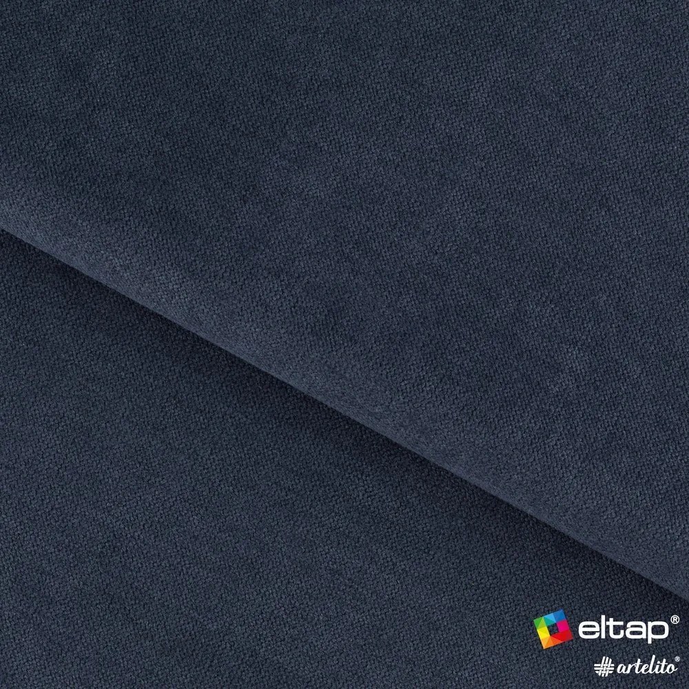 Canapea albastru-închis extensibilă/cu spațiu de depozitare cu tapițerie din chenille 155 cm Laine – ELTAP