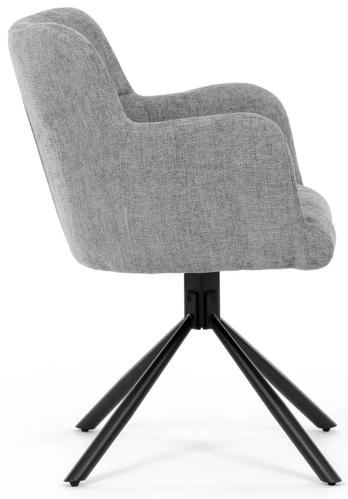 Set de scaune de sufragerie cu mecanism deîntoarcere DCH-T1122 GREY2, 2 buc.