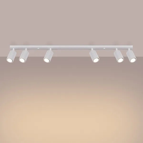 Spot Sollux SL.1547 KARBON 6xGU10/10W/230V alb