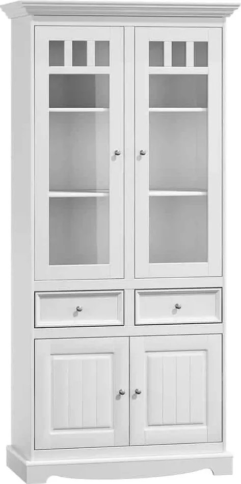 Set lemn masiv alb Living Linea