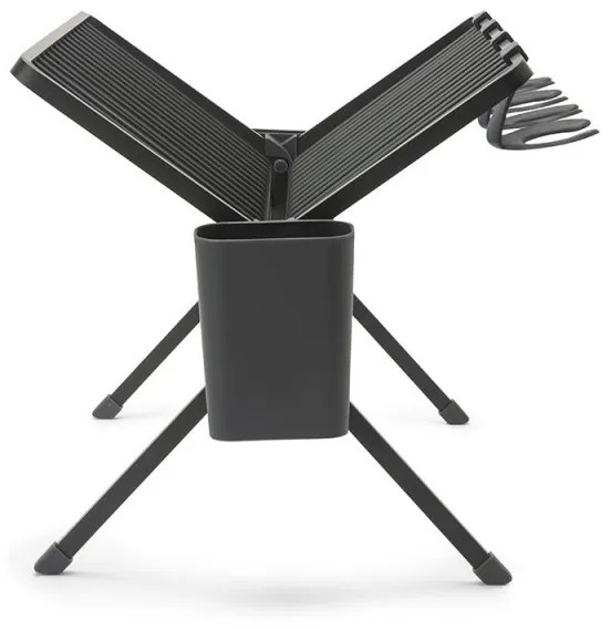 Uscator de vase pliabil Brabantia SinkSide 1004151, Suport pentru ustensile, Rezistent la coroziune, Gri inchis