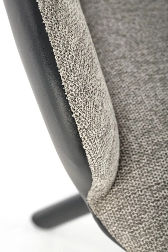 Scaun tapitat K494 gri/negru