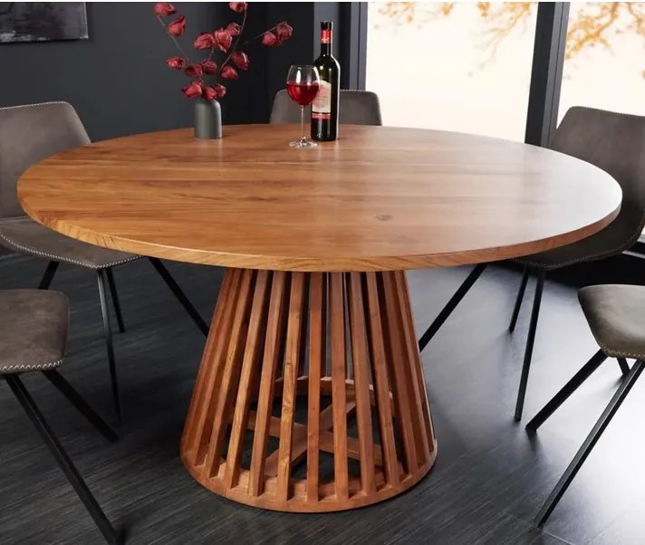 Masa rotunda din lemn de salcam Maison Jade 140cm