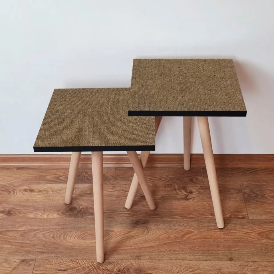 Set 2 Masute Auxiliare 2SHP297, MDF, Maro