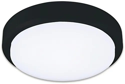 Plafoniera cu LED integrat Mango 18W 1620 lumeni, Ø21 cm, negru, pentru medii umede IP54