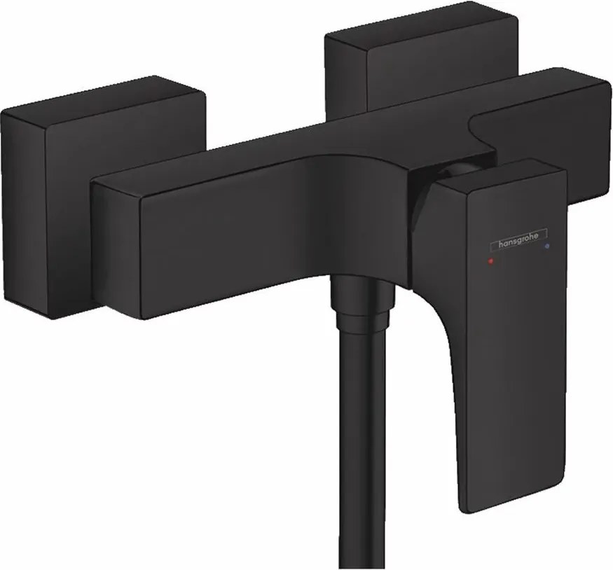 Baterie dus Hansgrohe Metropol negru mat