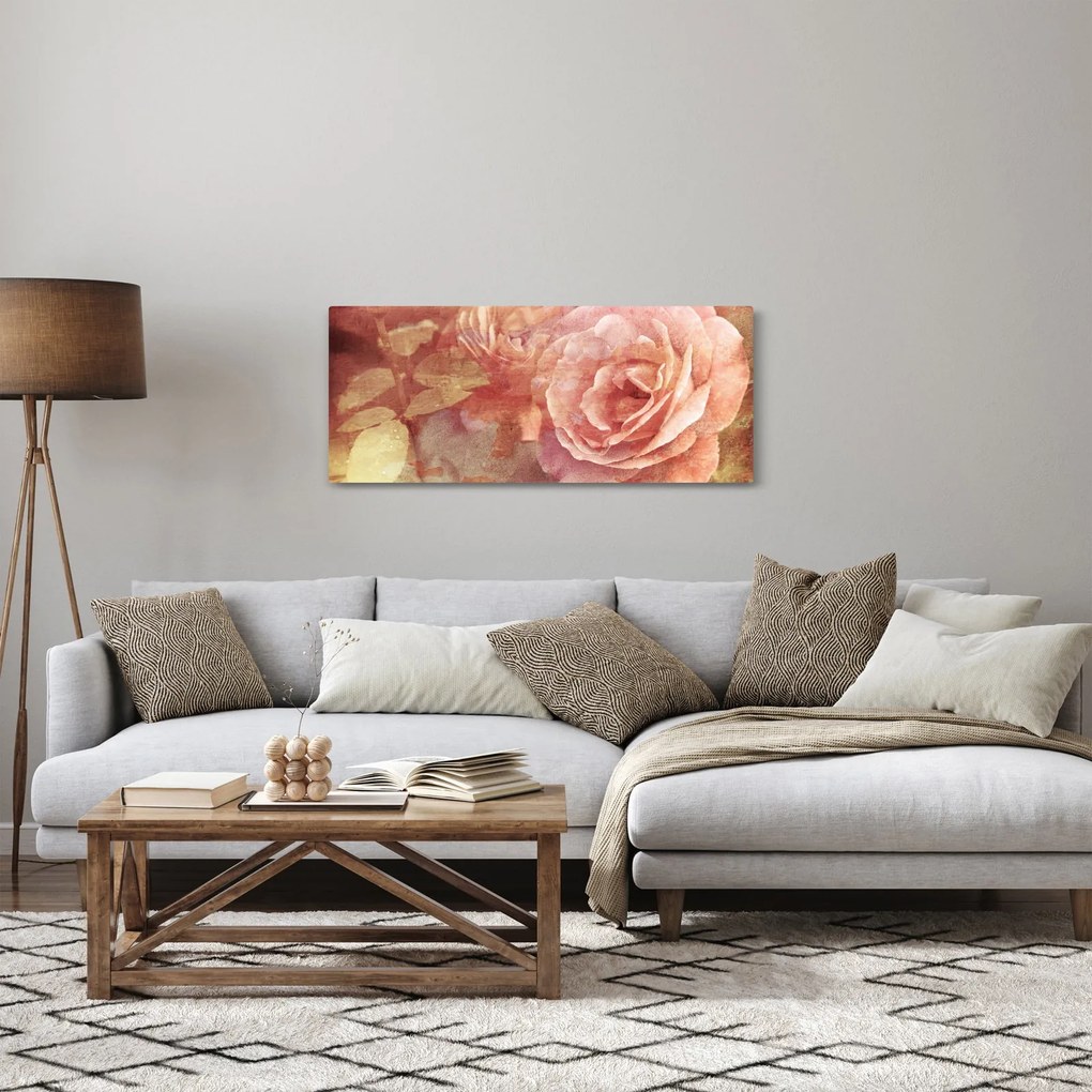 Tablou cu trandafir (120x50 cm)