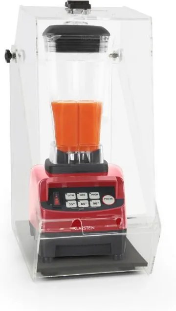 Klarstein Herakles 5G, blender roșu cu capac, 1500W, 2.0 HP, 2 litri, fără BPA