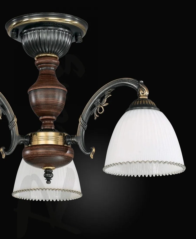 Lustra rustica aplicata cu 3 brate design italian 3800
