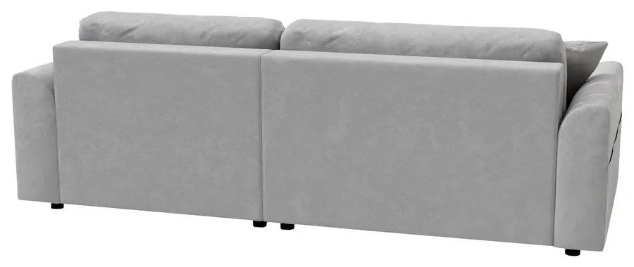 Colțar gri deschis cu tapițerie din catifea (cu colț variabil) Lorine – Ropez