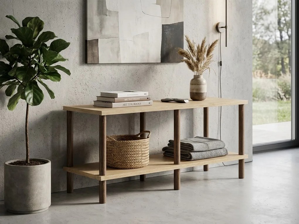 Comoda TV SOLE 120 cm, stejar sonoma
