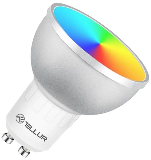 Bec Tellur WiFi Smart LED GU10, 5 W,albă caldă