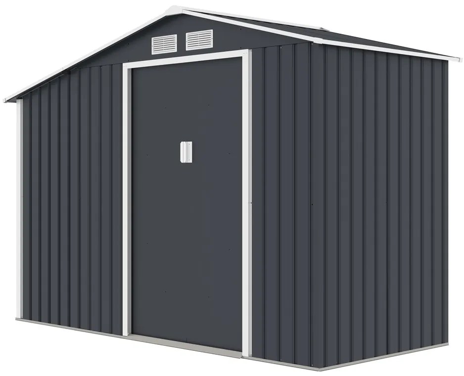 Furnigo Casuță de grădină 278x127x195 cm - gri închis