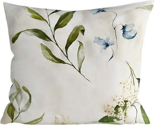 Set 2 huse decorative pentru perne din microfibra KARDA 45x45 cm, alb