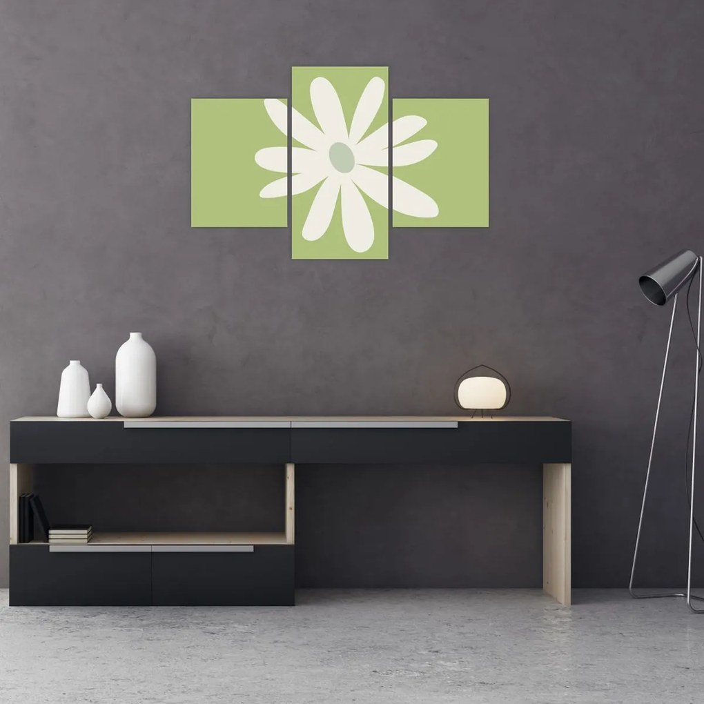 Tablou - Hippies, flori verzi N⁰2 (90x60 cm)