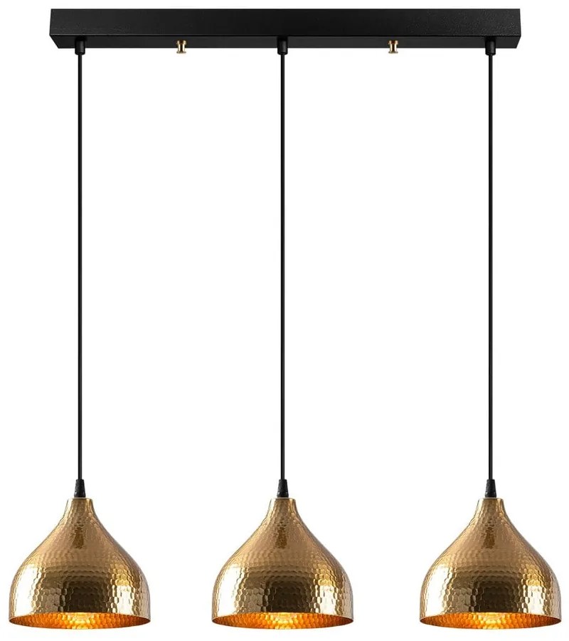 Lustră aurie cu abajur din metal Tattoo – Opviq lights