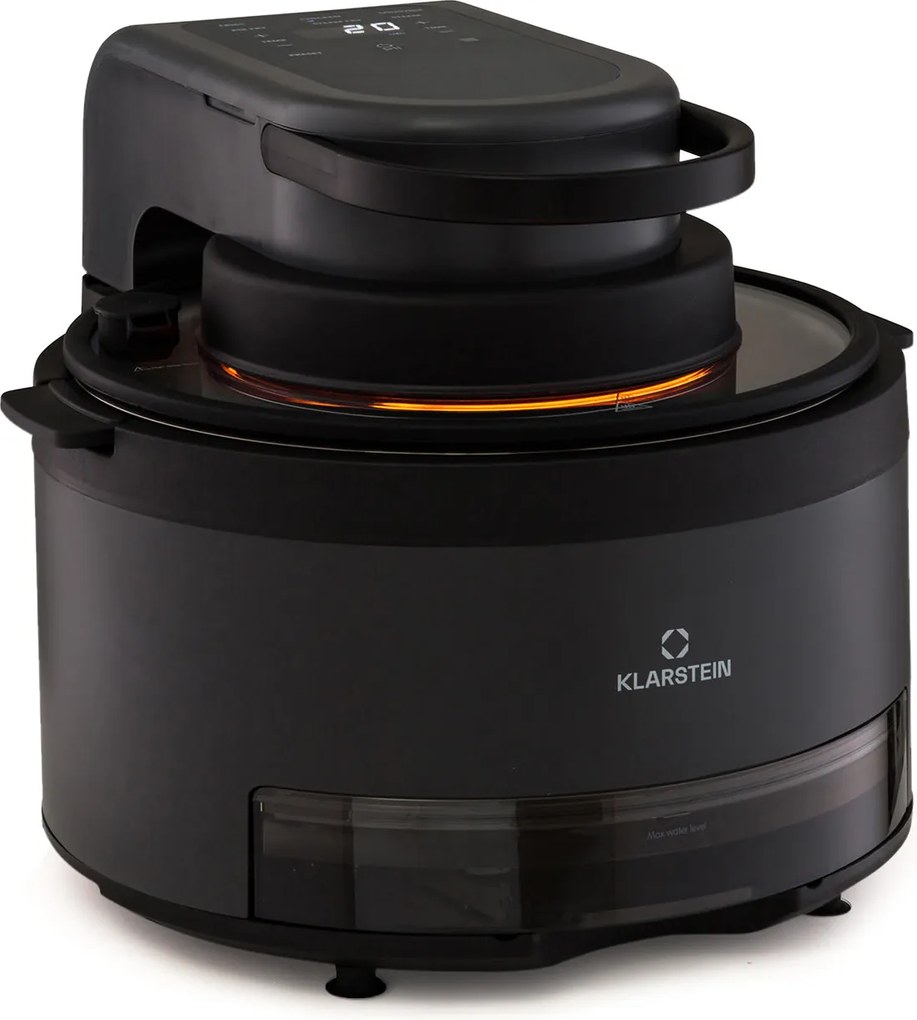 Klarstein Vendure, friteuză cu aer cald cu funcție de abur, 1250 W, 5 litri, 6 programe