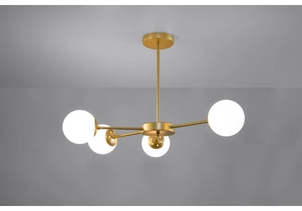 Lustră pe tijă MATI 4xG9/20W/230V aurie