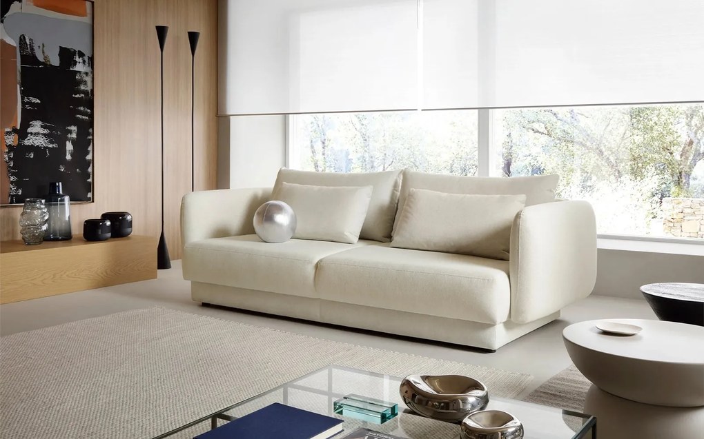 Canapea lemn masiv extensibilă Evora 230x114 cm