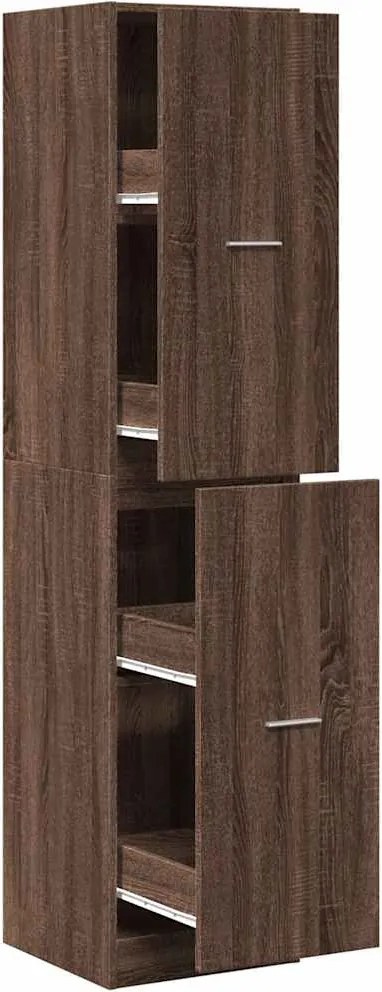 vidaXL Dulap de farmacie, stejar maro, 40x41x174,5 cm, lemn prelucrat